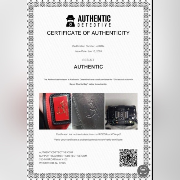 Christian Louboutin Sweet Charity Mini Crossbody with COA and Dustbag LIKE NEW - Picture 12 of 13